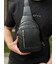 Мужской стильный слинг на плечо 18х32х6, сумка рюкзак для путешествий и отдыха TIDING BAG 7862 черная фото, картинка, изображени