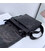 Шкіряна сумка чоловіча через плече 21х23х5.5, м'яка барсетка для гаджетів Tiding Bag 12977 чорна картинка, зображення, фото