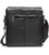 Кожаная мужская сумка через плечо 21х23х5.5, мягкая барсетка для гаджетов Tiding Bag 12977 черная фото, картинка, изображение