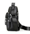 Чоловіча сумка барсетка 17x21x9, шкіряна сумочка планшет Tiding Bag 75003 чорна картинка, зображення, фото
