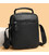 Чоловіча сумка барсетка 17x21x9, шкіряна сумочка планшет Tiding Bag 75003 чорна картинка, зображення, фото