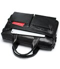 Мужская сумка для офиса 39x28×8, портфель папка для ноутбука и бумаг SK N76955 черный фото, картинка, изображение