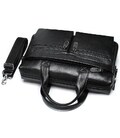 Мужская сумка для офиса 39x28×8, портфель папка для ноутбука и бумаг SK N76955 черный фото, картинка, изображение