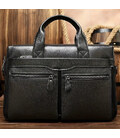Мужская сумка для офиса 39x28×8, портфель папка для ноутбука и бумаг SK N76955 черный фото, картинка, изображение