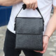 Сумка мессенджер 21.5x25x7 кожаная барсетка для мужчин Tiding Bag 35775 черная фото