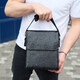 Сумка мессенджер 21.5x25x7 кожаная барсетка для мужчин Tiding Bag 35775 черная фото