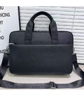 Кожаная мужская деловая сумка для ноутбука 40x27x10, офисный портфель Tiding Bag 56901, черный фото, картинка, изображение