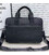Кожаная мужская деловая сумка для ноутбука 40x27x10, офисный портфель Tiding Bag 56901, черный фото, картинка, изображение