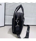 Кожаная мужская деловая сумка для ноутбука 40x27x10, офисный портфель Tiding Bag 56901, черный фото, картинка, изображение