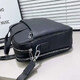 Шкіряна чоловіча ділова сумка для ноутбука 40x27x10, офісний портфель Tiding Bag 56901, чорний картинка, зображення, фото