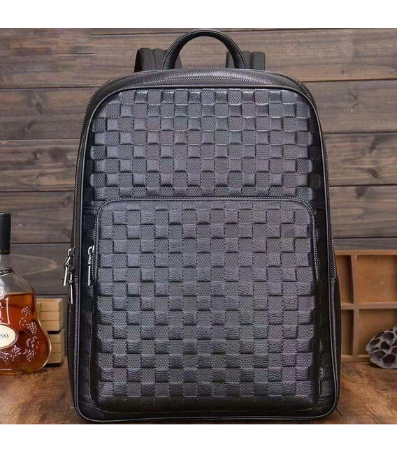 Рюкзак чоловічий 30х41х12, міський наплічник для ноутбука та документів Tiding Bag 13292 чорний картинка, зображення, фото