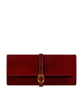 Шкіряний жіночий дорожній футляр для ювелірних виробів - Madame Bovary - Червоний колір - Time Resistance 5241101 картинка, зобр