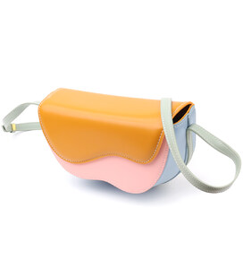 Оригінальна жіноча сумка з якісної екошкіри Vintage sale_15127 Різнокольоровий картинка, зображення, фото