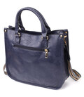 Ділова жіноча сумка з екошкіри Vintage sale_15132 Синій картинка, зображення, фото