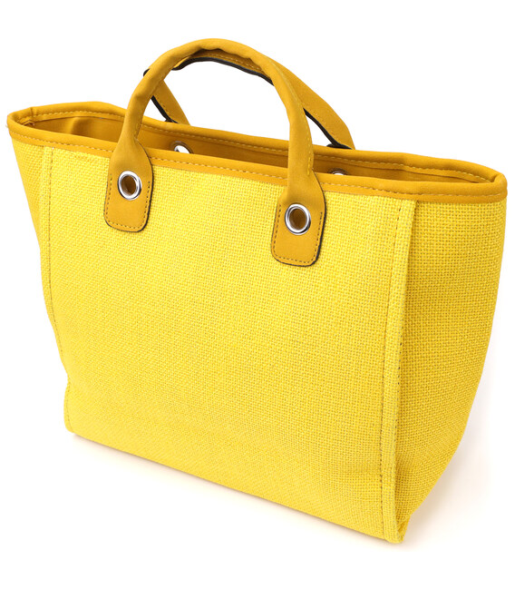 Яркая женская сумка на лето из качественного текстиля Vintage sale_15135 Желтый фото, картинка, изображение