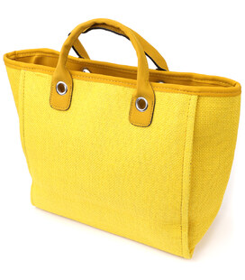 Яркая женская сумка на лето из качественного текстиля Vintage sale_15135 Желтый