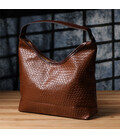 Жіноча сумка з переплетеної екошкіри Vintage sale_15142 Коричневий картинка, зображення, фото