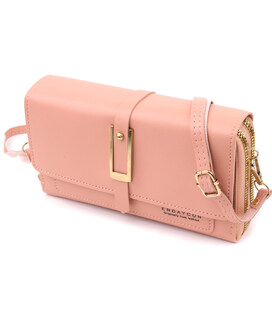 Жіночий клатч на плече з екошкіри Vintage sale_15144 Рожевий картинка, зображення, фото