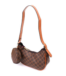 Жіноча сумка у формі півмісяця з екошкіри Vintage sale_15145 Коричневий картинка, зображення, фото