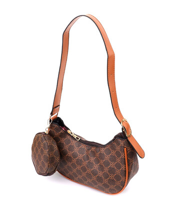 Жіноча сумка у формі півмісяця з екошкіри Vintage sale_15145 Коричневий картинка, зображення, фото