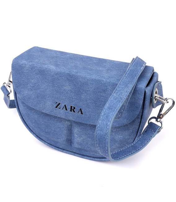 Каркасная женская сумка из качественного текстиля Vintage sale_15147 Синий фото, картинка, изображение