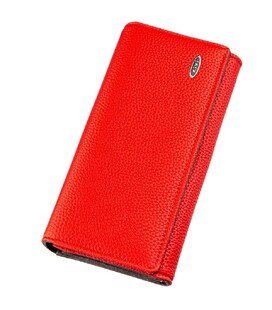 Гаманець жіночий з зернистою екокожі KIVI 19058 Червоний картинка, зображення, фото