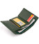 Горизонтальне портмоне зі шкіри унісекс на магніті ST Leather 19332 Зелене картинка, зображення, фото