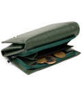 Горизонтальне портмоне зі шкіри унісекс на магніті ST Leather 19332 Зелене картинка, зображення, фото