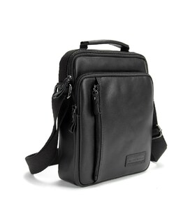 Чорний чоловічий месенджер у гладкій шкірі Ruff Ryder RR-9109A картинка, зображення, фото