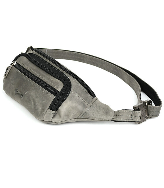 Бананка шкіряна, сумка напоясна коричневий крейзі хорс TARWA RJ-7218-3md фото, картинка, изображение