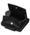 Портмоне з монетницею Grande Pelle 500610 чорне картинка, зображення, фото