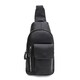 Мужской кожаный рюкзак через плечо Keizer K1219bl-black фото