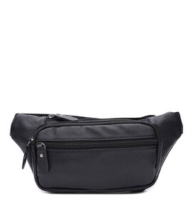 Мужская кожаная поясная сумка Keizer K1039bl-black фото, картинка, изображение