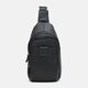 Мужской кожаный рюкзак Keizer K14034bl-black фото