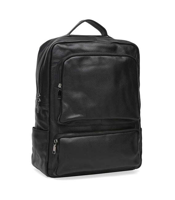 Чоловічий шкіряний рюкзак Keizer K1544-black картинка, зображення, фото