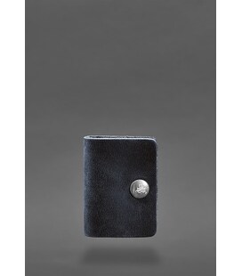 Шкіряний холдер для навушників та проводів 2.0 Синій картинка, зображення, фото