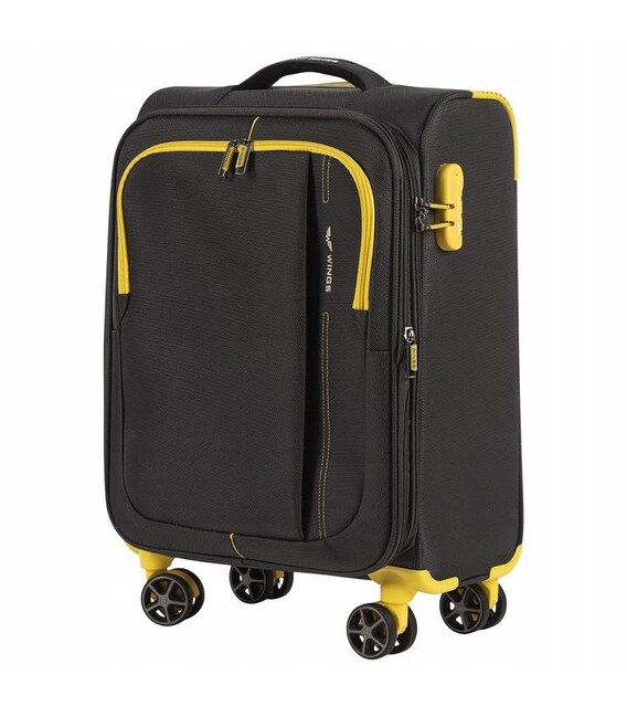 Чемодан Wings AVC01 Mini серый 4 колесный фото, картинка, изображение