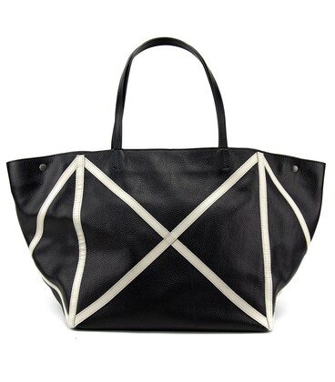 Шкіряний жіночий шоппер з акцентними білими швами Tavinchi CH-4835A-FL картинка, зображення, фото