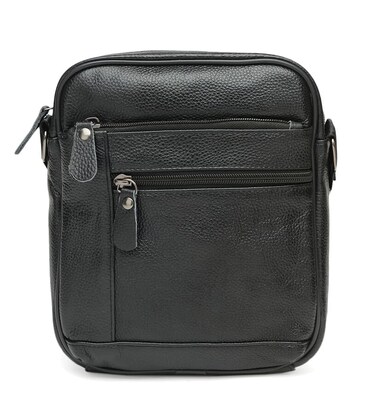 Чоловіча шкіряна сумка Keizer K1688-black картинка, зображення, фото