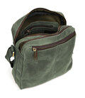 Сумка месенджер чоловіча вертикальна через плече TARWA Зелений RЕ-60121-3md фото, картинка, изображение