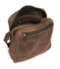 Сумка месенджер чоловіча вертикальна через плече TARWA Коричневий RC-60121-3md картинка, зображення, фото