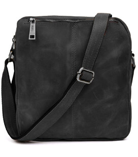 Сумка месенджер чоловіча вертикальна через плече TARWA Чорний RА-60121-3md картинка, зображення, фото