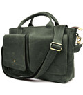 Сумка-портфель чоловіча на плече із ручками TARWA Зелений RЕ-3990-3md картинка, зображення, фото
