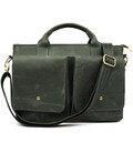Сумка-портфель чоловіча на плече із ручками TARWA Зелений RЕ-3990-3md картинка, зображення, фото