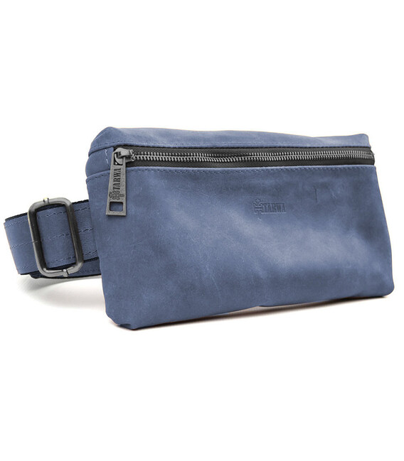 Сумка чоловіча напоясна (через плече) невелика TARWA Синій (RК-1818-3md) фото, картинка, изображение