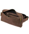 Сумка чоловіча напоясна (через плече) невелика TARWA Коричневий (RС-1818-3md) картинка, зображення, фото