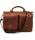 Чоловіча сумка з кінської шкіри TARWA RB-3990-3md коньячна картинка, зображення, фото