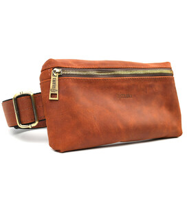 Напоїсна сумка з натуральної шкіри крейзі RB-1818-3md TARWA коньяк картинка, зображення, фото