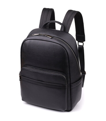 Вместительный рюкзак для мужчин из натуральной кожи Vintage 23045 Черный фото, картинка, изображение