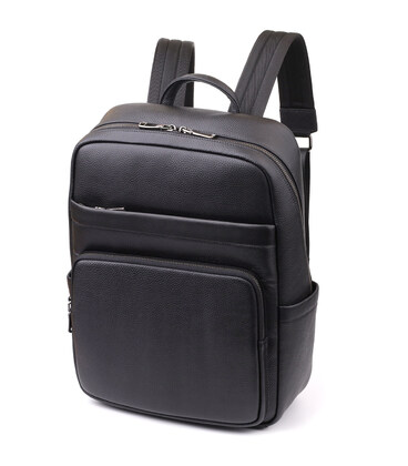 Мужской рюкзак из натуральной кожи Vintage 23052 Черный фото, картинка, изображение